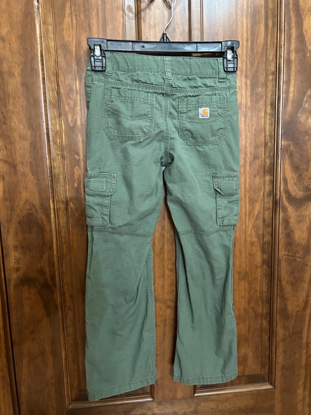 Carhartt Girls Ripstop Roll-Up Pants 6X Green CK9370  (G-24)